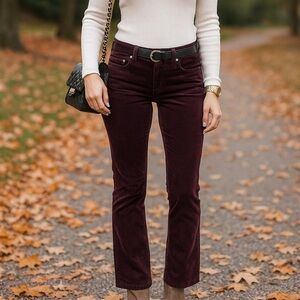 J. Crew Women's Dark Purple Straight Leg Jeans